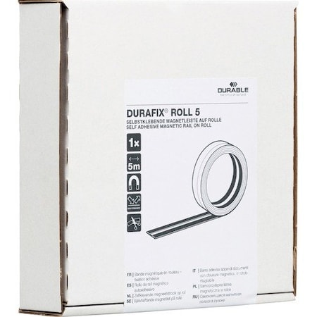 Durable Office Products Roll, Magstrip, 16-1/2inWx5/8inH, Silver DBL470823